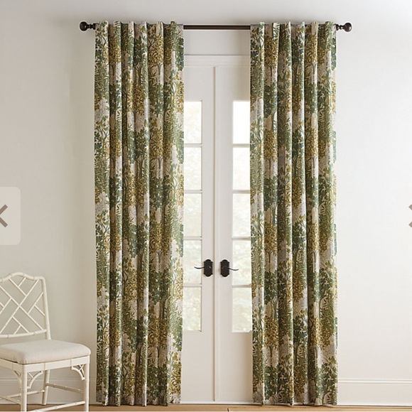 Ballard Designs Fenton Drapery Panel Olive 50x108 - Picture 2 of 6